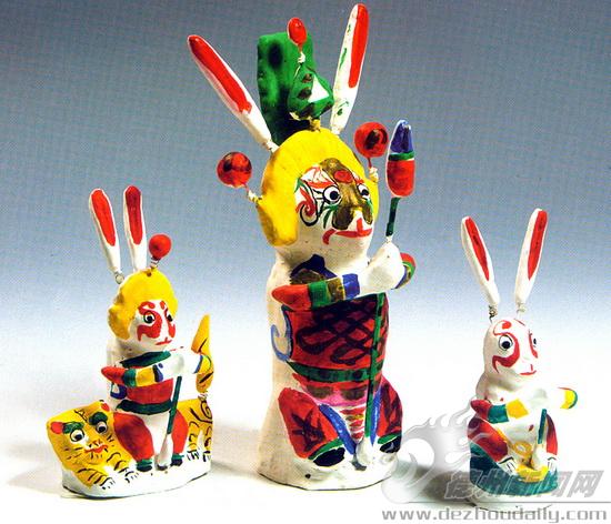 兔子王(泥塑)
