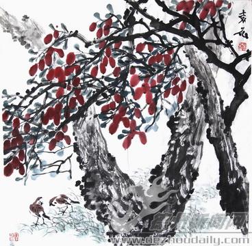 "我为枣树传精神"——袁丁及其绘画艺术